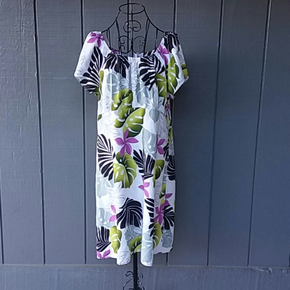 Two Paddles Dresses & Skirts - TWO PADDLES Aloha Dress Empire Waist  (XL) NWT